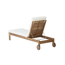 Load image into Gallery viewer, Wendy Wooden Wheeled Sun Lounge
