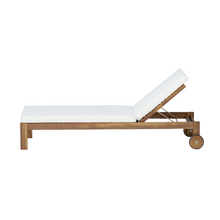Load image into Gallery viewer, Wendy Wooden Wheeled Sun Lounge
