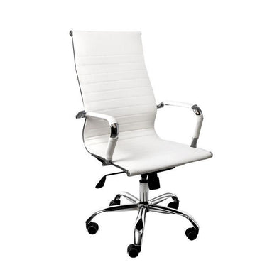 White Office Chair for Home Office, Gaming, Office Space, Minimal Office, Bedroom.-The White Mall-The White Mall