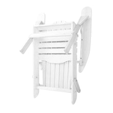 Load image into Gallery viewer, White Wooden Adirondack Patio Deck Chair Set-Adirondack Chair-The White Mall
