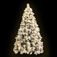 Load image into Gallery viewer, Christmas Tree 2.1M Xmas Tree with LED Lights Snowy Tips
