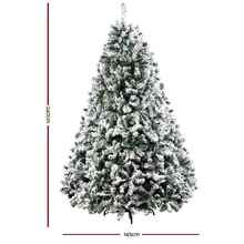 Load image into Gallery viewer, Large White Snowy Pine Christmas Tree 2.4M
