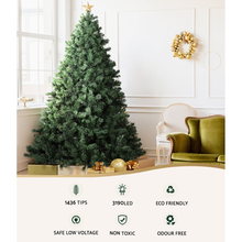 Load image into Gallery viewer, Large Green LED Lights Christmas Tree 2.4m
