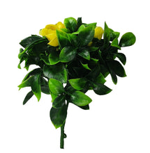 Load image into Gallery viewer, Flowering Yellow Rose Stem UV Resistant 30cm
