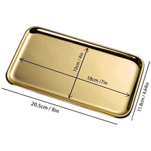 Load image into Gallery viewer, Small Gold Decorative Tray
