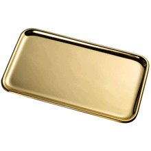 Load image into Gallery viewer, Small Gold Decorative Tray
